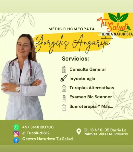 Dra. Yorgelis Angarita, médico homeópata de Centro Tu Salud